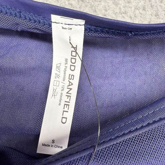 Todd Sanfield Brief Underwear men's Small Indigo Blue Defiant Endurance Mesh NEW - Picture 6 of 9